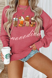 Halloween Creative Print Casual Long Sleeved Sweatshirt