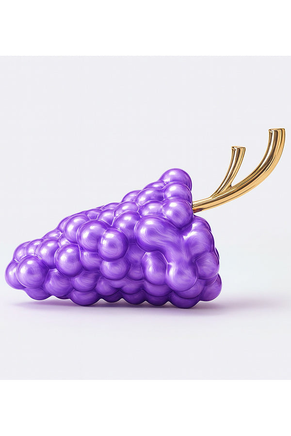 Simple Acrylic Grape-shaped Clutch