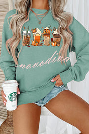 Halloween Creative Print Casual Long Sleeved Sweatshirt