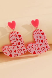 Valentine's Day Irregular Heart-shaped Earrings