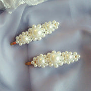 Vintage Handmade Pearl Beaded Clip