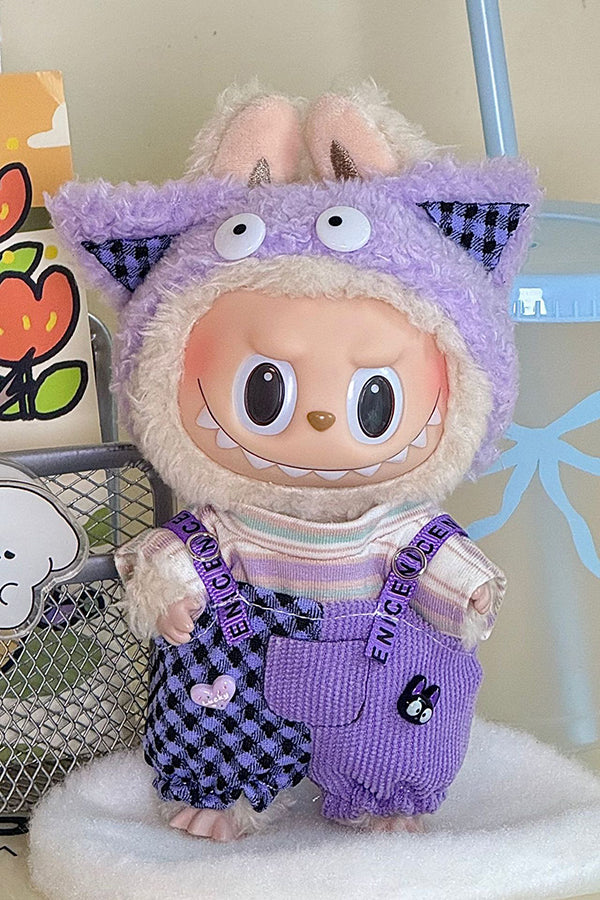 17cm LABUBU Replaceable Fun Multi-color Clothing Sets