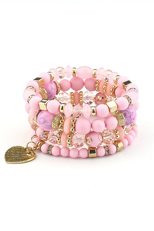 Stylish Bohemian Multi-Layer Crystal Beaded Bracelet