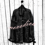 Halloween Print Long Sleeve Denim Jacket