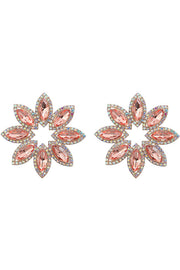 Diamond Floral Earrings