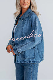 Stylish Single-breasted Casual Pocket Denim Jacket