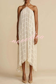 Versatility and Vintage Charm Pleated Drawstring Waist Tiered Maxi Skirt