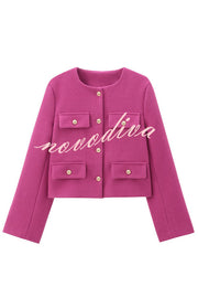 Stylish Buttoned Long Sleeve Casual Pocket Blazer