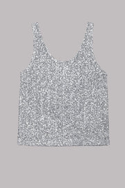 Vacation Luxe Sequin Relaxed Tank Top