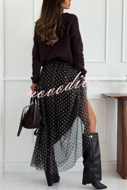 Timeless Treasures Knit Crew Neck Long Sleeve Relaxed Sweater