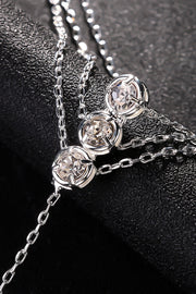 Stylish Multi-layered Diamond Finger Bracelet
