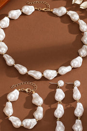 Dreamy Gem Pearl Drop Earrings