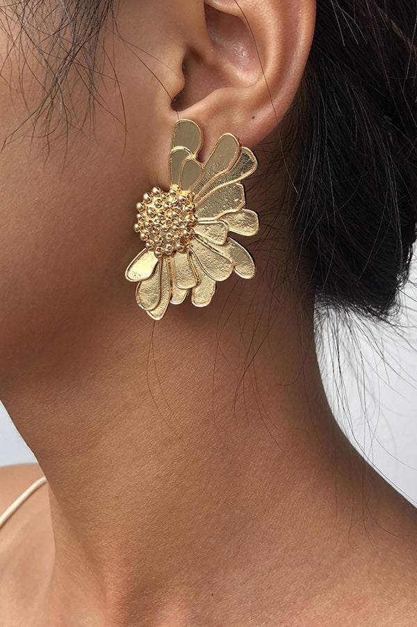 Retro Alloy Floral Pattern Earrings