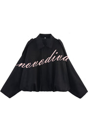 Fashion Lapel Long-sleeved Casual Bomber Jacket