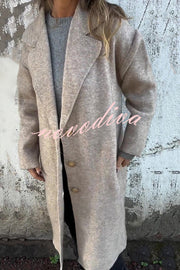 Solid Color Lapel Long Sleeve Loose Casual Jacket