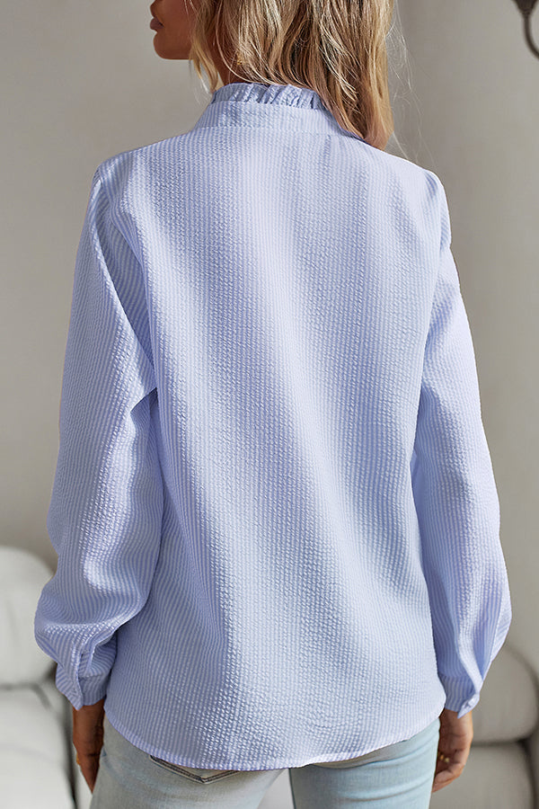 Temperament Commuter Buttoned Long Sleeve Shirt