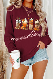 Halloween Creative Print Casual Long Sleeved Sweatshirt