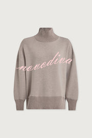 Berner High-Neck Long Sleeve Side Zipper Sweatshirt and Elastic Waist Pocketed Loose Pants Set