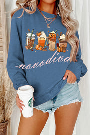 Halloween Creative Print Casual Long Sleeved Sweatshirt