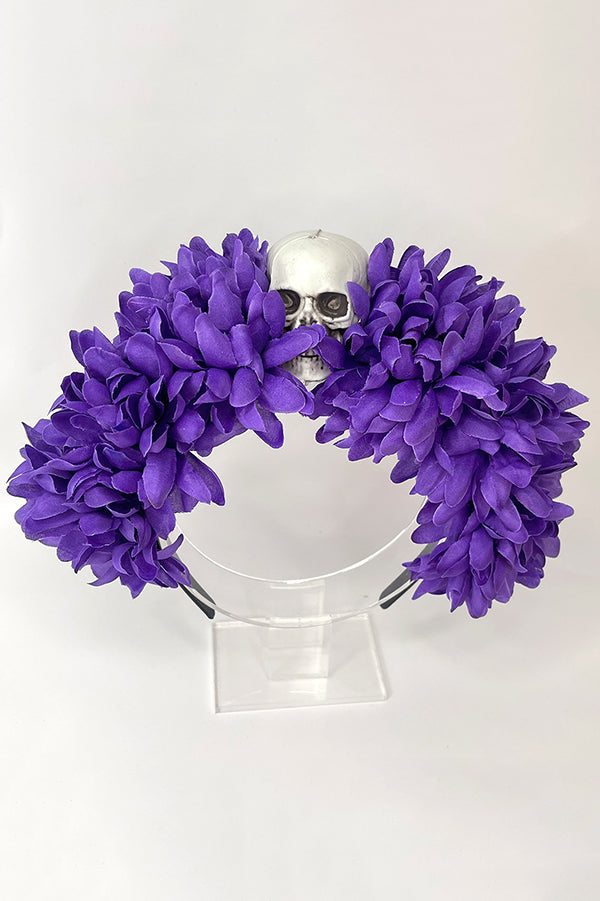 Halloween Flower Skull Headband