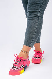 Fashionable Rainbow Bottom Sports Flat Casual Shoes