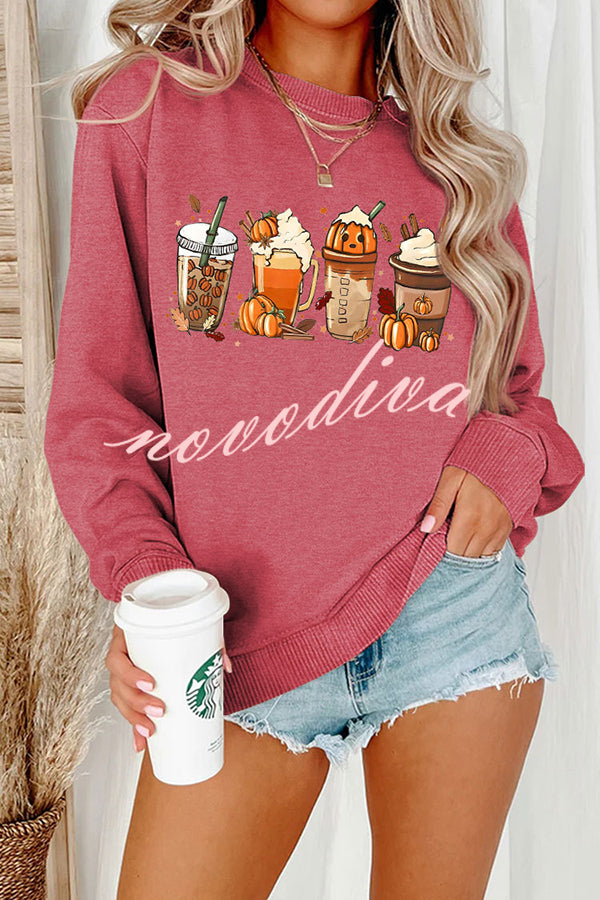 Halloween Creative Print Casual Long Sleeved Sweatshirt