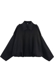 Fashion Lapel Long-sleeved Casual Bomber Jacket