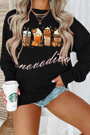 Halloween Creative Print Casual Long Sleeved Sweatshirt