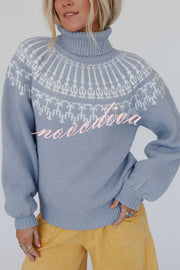 Christmas Thickened Turtleneck Long Sleeve Knitted Sweater