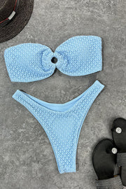 Interesting Ring Cutout Bandeau Bikini