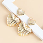 Double Heart Temperament Light Luxury Retro Earrings