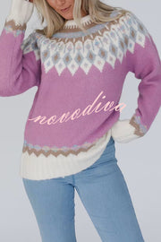 Christmas Thickened Round Neck Long Sleeve Knitted Sweater