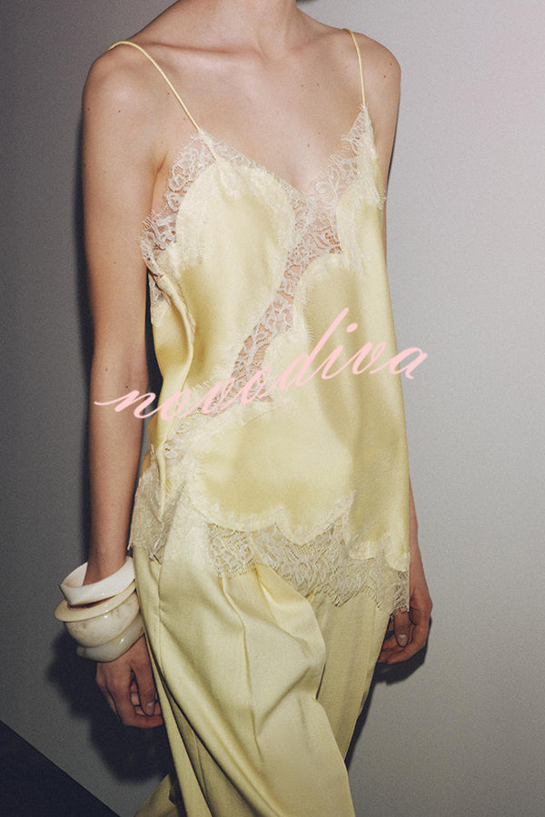 Sexy Lace Backless Camisole Top