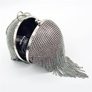 Fashionable Tassel Diamond Ball Evening Handbag