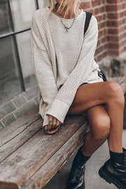 Cup of Cozy Knit Oversized Slit Side Sweater