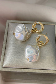 Elegant and Simple Pearl Earrings