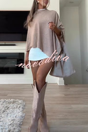 Women Cashmere Knit Shrug Bolero Side Button Detail Lightweight Shawl  Poncho