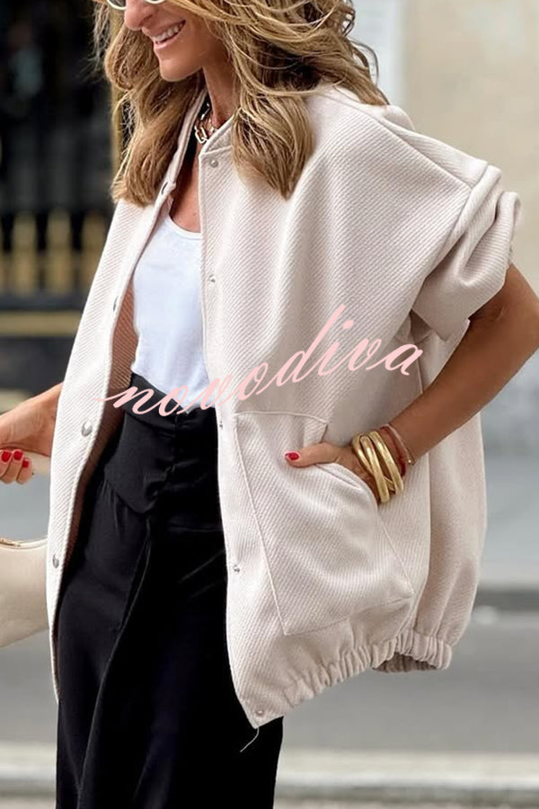 Stylish Loose-fitting Long-sleeved Pocket Casual Jacket