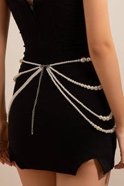 Sexy Holiday Style Faux Pearl Body Necklace