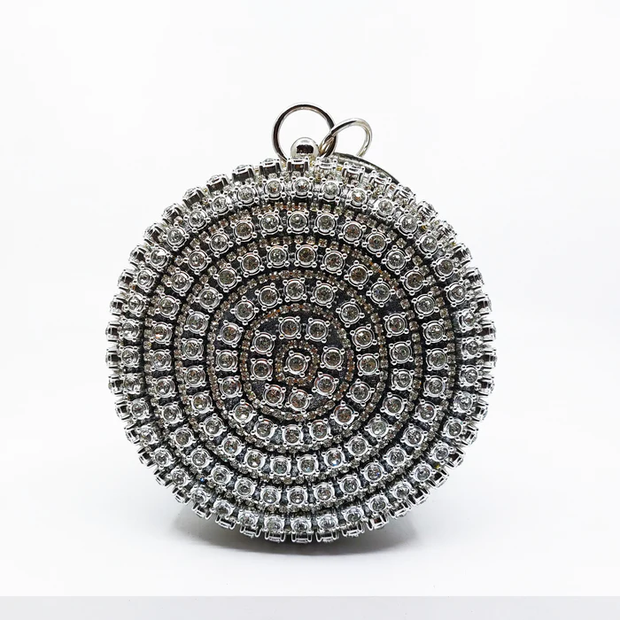 Distinctive Round Rhinestone Bag