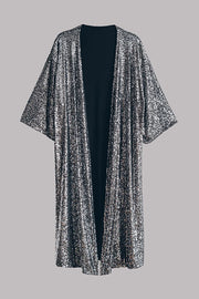 Disco Glamour Sequin Bell Sleeve Kimono