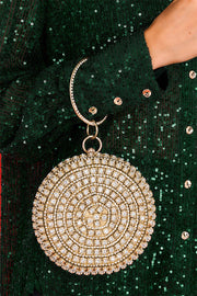 Distinctive Round Rhinestone Bag