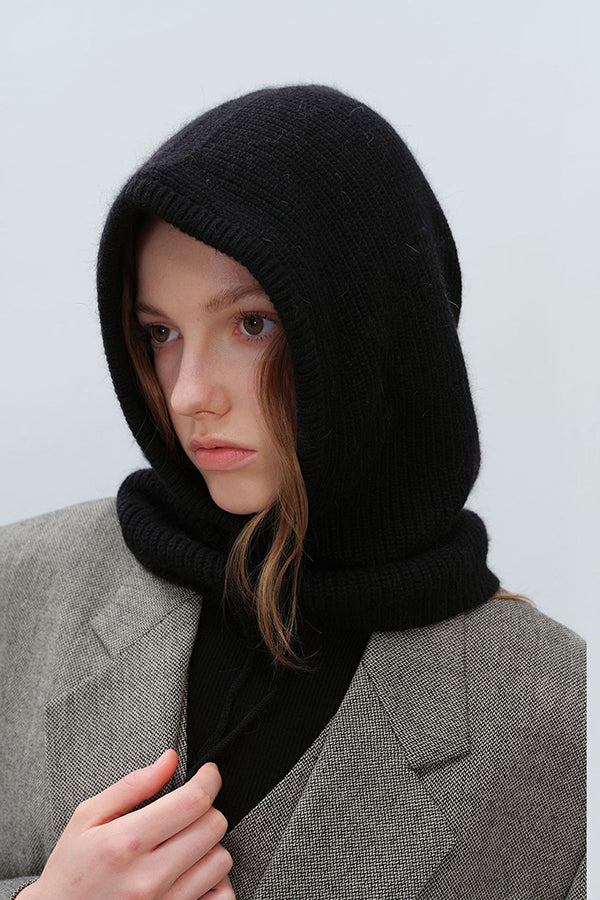 Stylish and Warm Neck Warmer One-piece Knitted Wool Hat