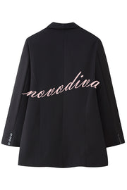 Solid Color Lapel Long Sleeve Casual Pocket Long Blazer