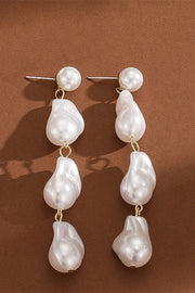 Dreamy Gem Pearl Drop Earrings