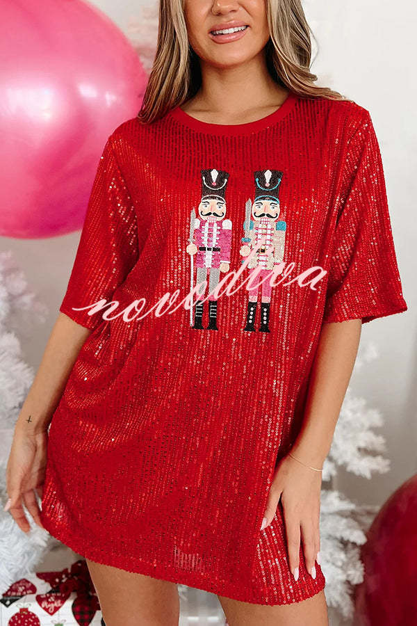 Nutcrackers for The Holidays Nutcracker T-shirt Mini Dress