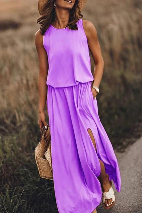 Giselle Loose Fit Slit Maxi Dress