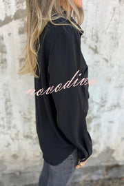 Solid Color Lapel Button Pocket Casual Long Sleeve Shirt