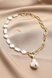 Elegant and Versatile Baroque Pearl Necklace