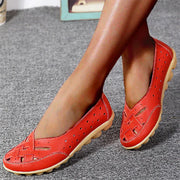 Tendon Sole Hollow Loafers